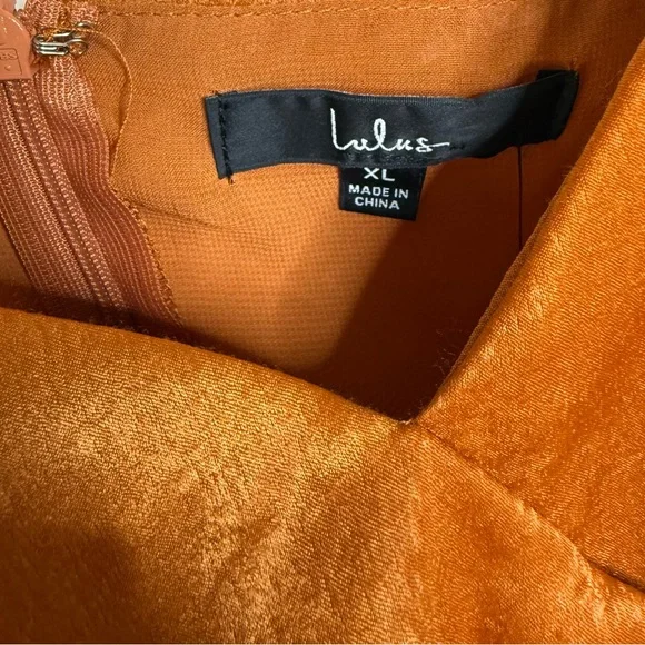 NWT Lulus Constantine Satin Maxi Dress Women’s Sz XL - Picture 6 of 11